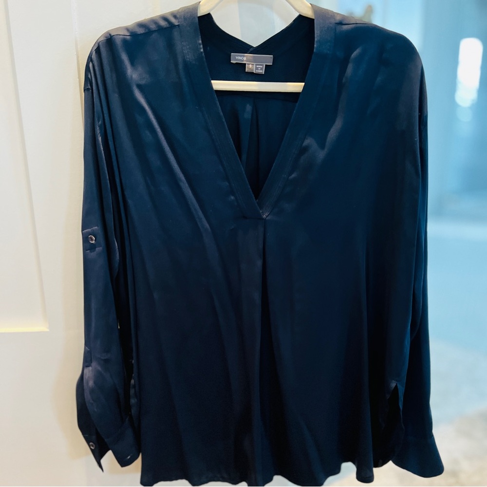 Vince Navy Blue Tunic Size Small